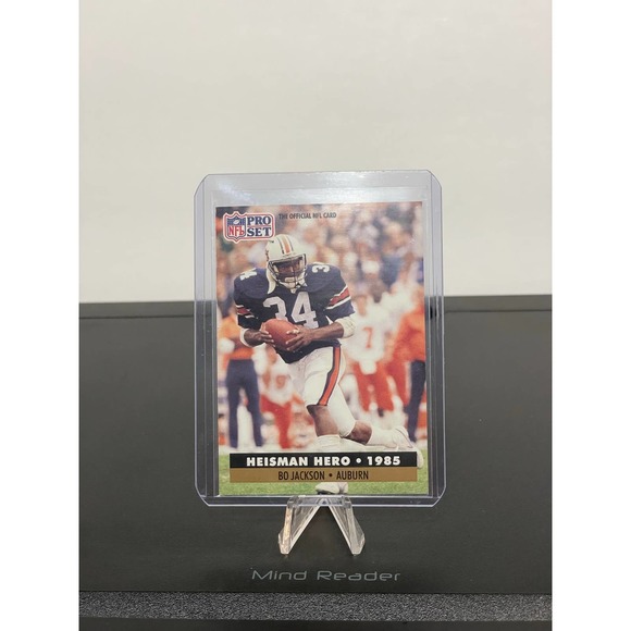 1991 Bo Jackson Pro Set #42 Auburn Heisman Hero - Picture 7 of 7